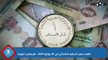 قفزة سعر الدرهم الإماراتي في 30 يوليو 2025.. كم وصل اليوم؟